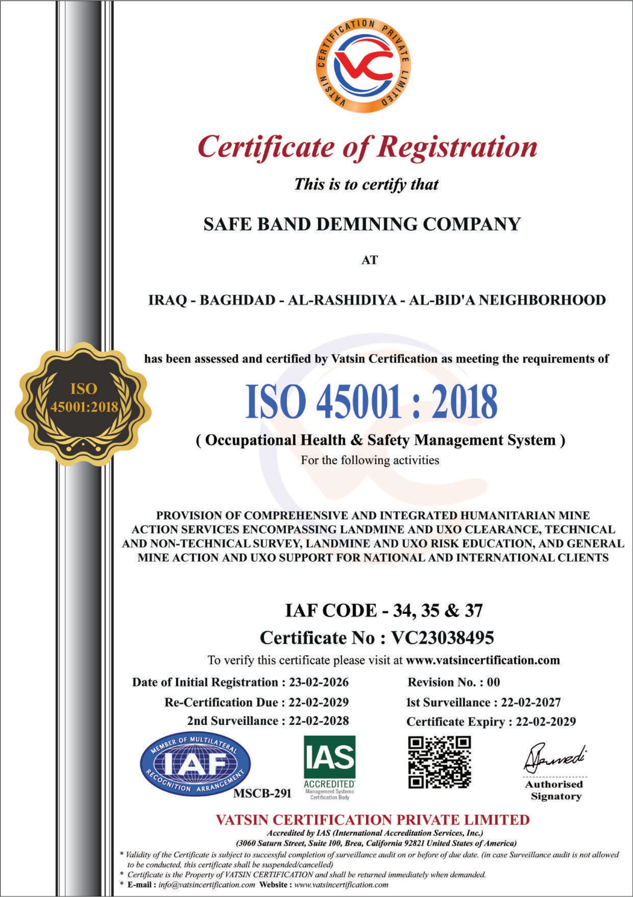 ISO 45001:2018
